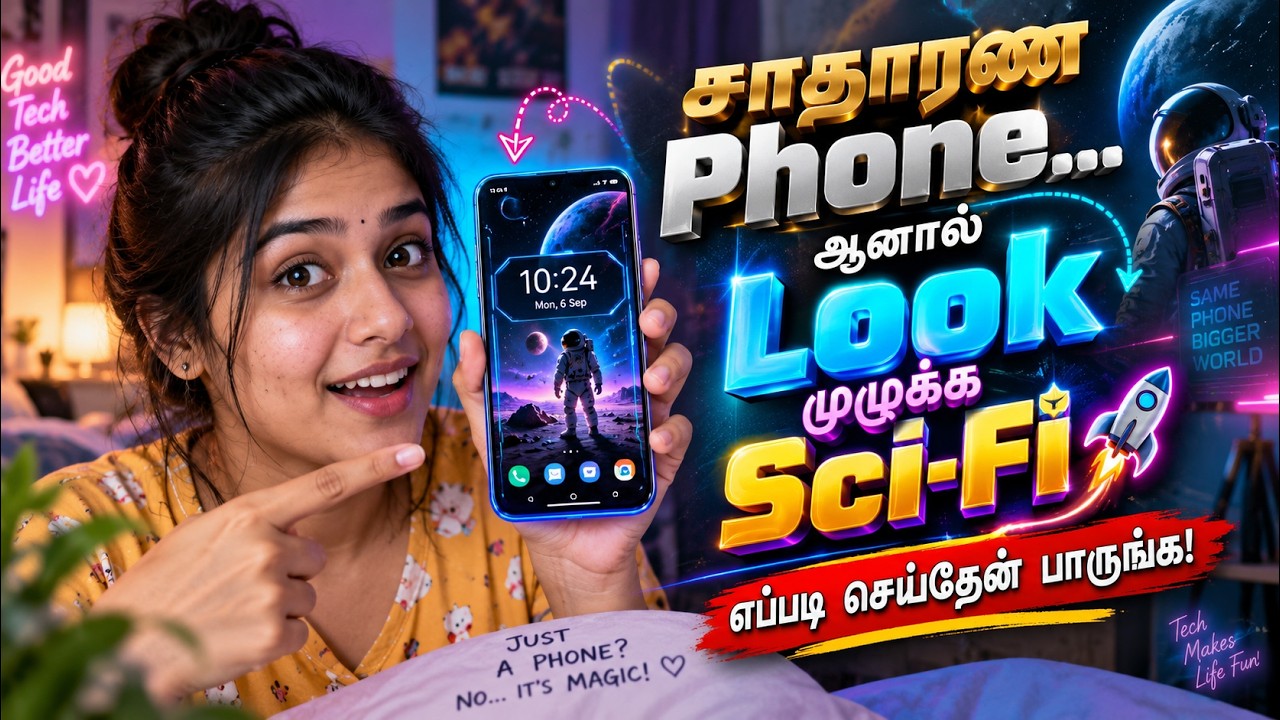 🚀 சாதாரண Phone… ஆனால் Look முழுக்க Sci-Fi! 🤩 எப்படி செய்தேன் பா?