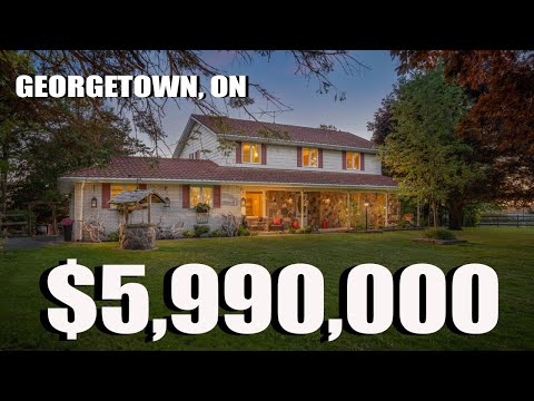 Stunning Georgetown Estate!! 9838 FIFTH LINE Over 10 Acres, Former Horse Stables