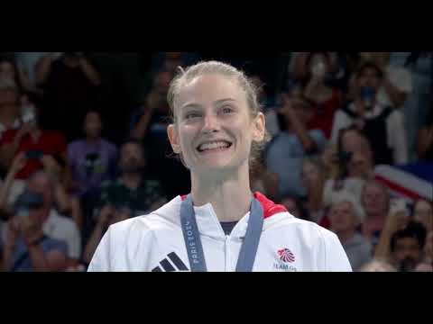 Paris 2024 Women's Trampoline - Great Britain Gold Medal Ceremony