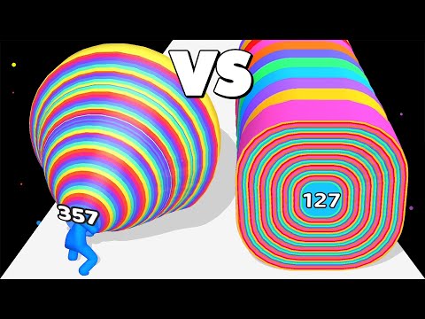 Layer Man (vs) Smash Runner 3D - Colorful ASMR Gameplay!