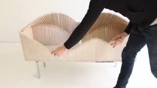 Clever Wooden Wave Cabinet