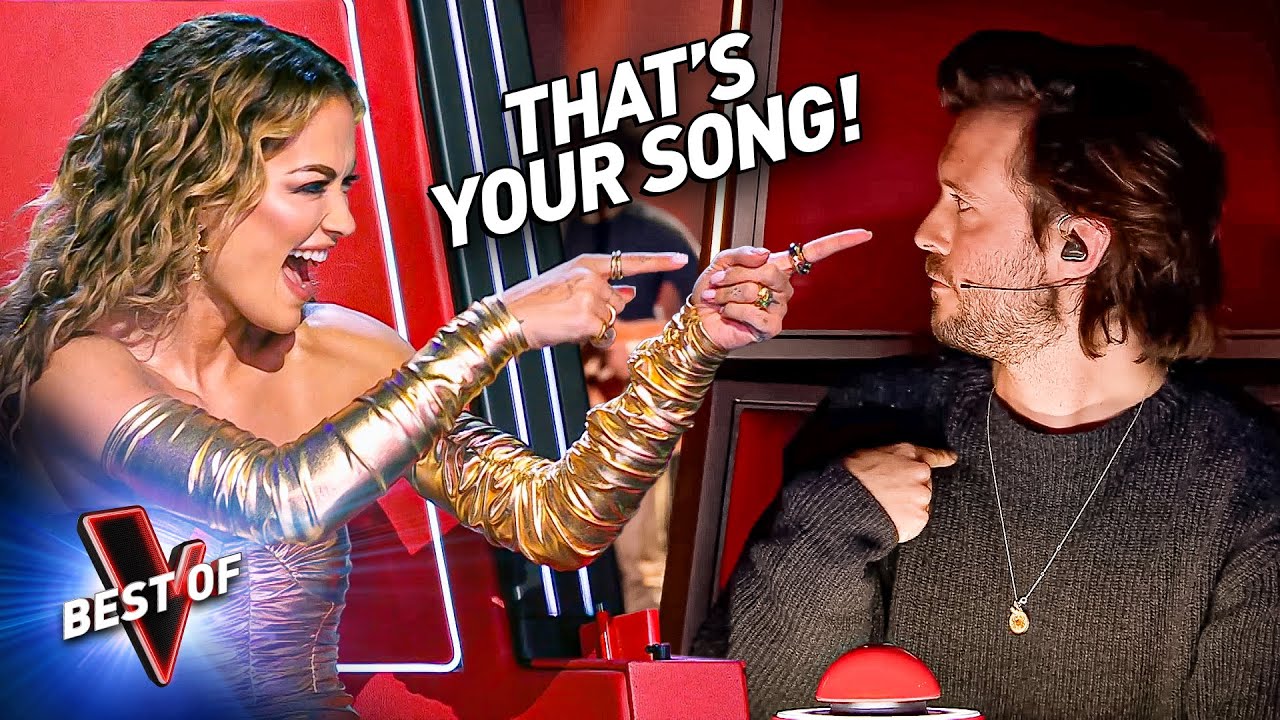 Coaches' Own Songs Leave Them Speechless in the Blind Auditions of The Voice
