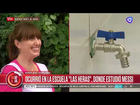 Robo y daños dentro de la escuela Las Heras