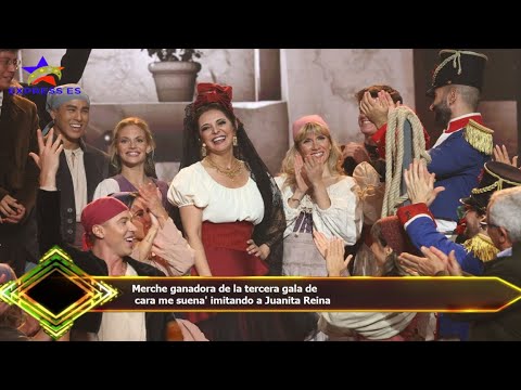 Merche ganadora de la tercera gala de  cara me suena' imitando a Juanita Reina