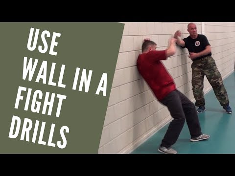 Use wall in a fight developing drills Principles Russian martial arts IZVOR