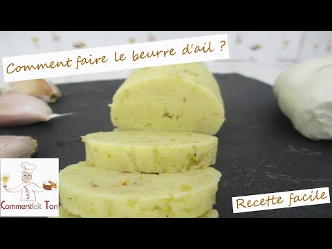 Comment faire le beurre d'ail -Technique de cuisine