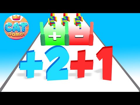 ⭐Number Games in Math Race 3D All Levels Satisfying Mobile Game (iOS, Android Gameplay)