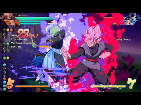 Dragon ball FighterZ: Goku Black BnB 9 Vanish 3
