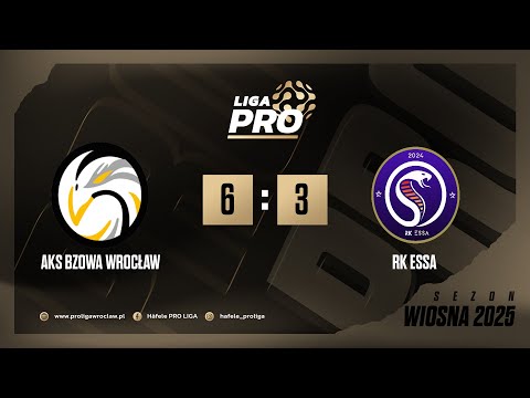Skrót | AKS BZOWA WROCŁAW - RK ESSA 6:3, Sezon Wiosna 2025, Häfele PRO Liga, 12.06.2025