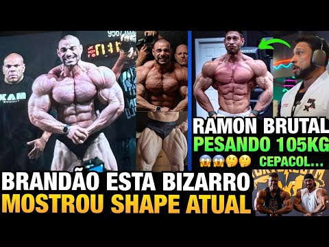 BRANDÃO ABSURDO DEMAIS e RAMON BRUTAL COM 105KG PESO PRATICAMENTE BATIDO + CBUM e WESLEY