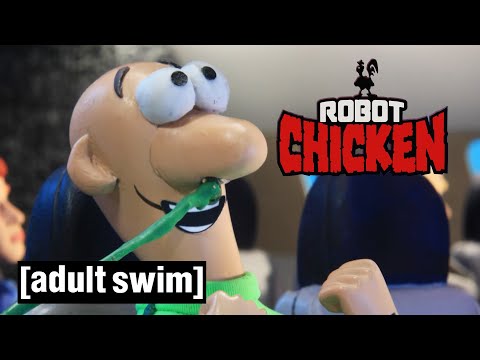 Robot Chicken | Gooey Louie on an Airplane | Adult Swim UK 🇬🇧