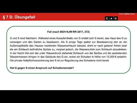 Schuldrecht BT – Folge 21 (Haftung bei Gefälligkeit; § 8 Werkvertrag: Vertragstyp u. Abgrenzung)