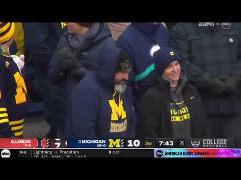 Illinois vs Michigan Third Quarter Highlights | 2022 College Football | 11/19/2022