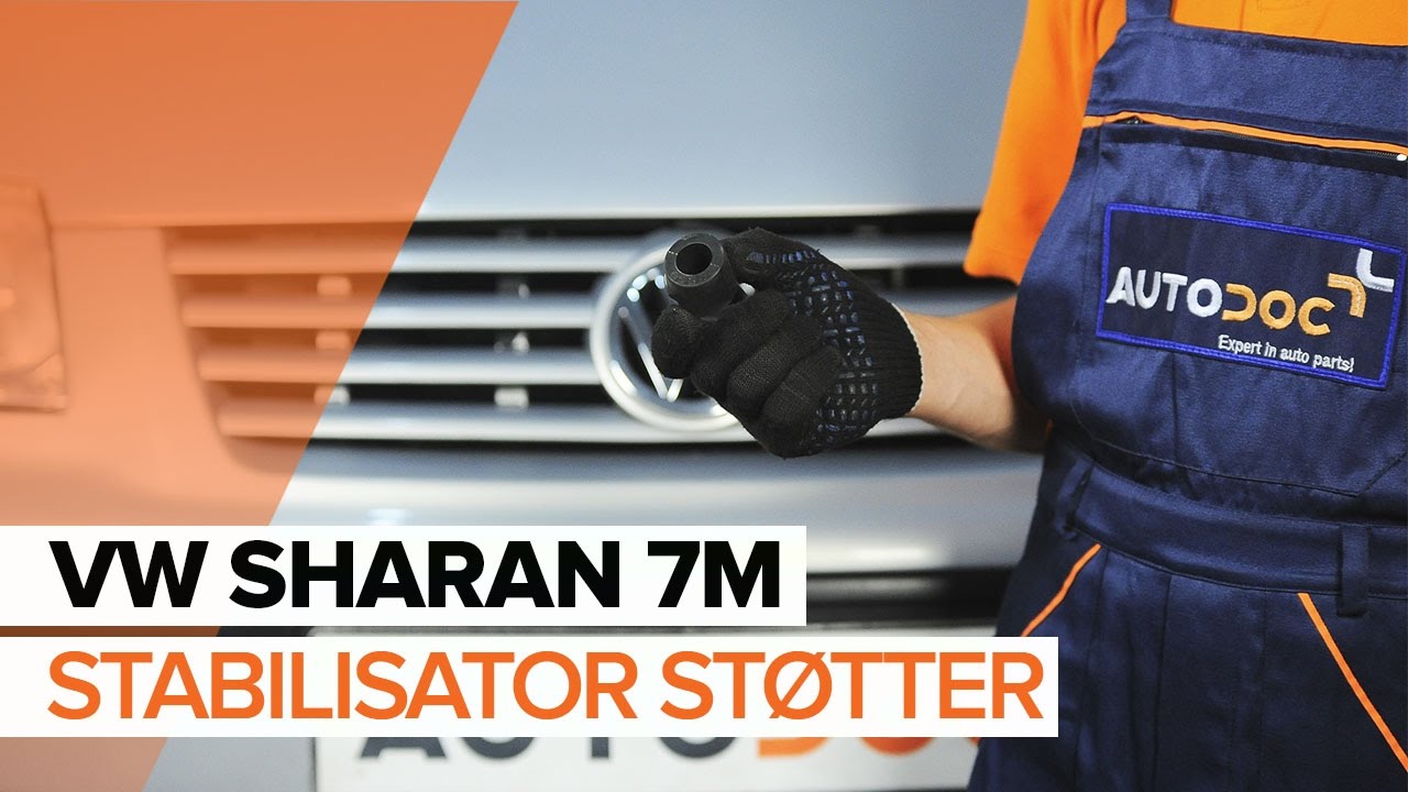 Slik bytter du stabilisator foring bak på en VW Sharan 1 – veiledning