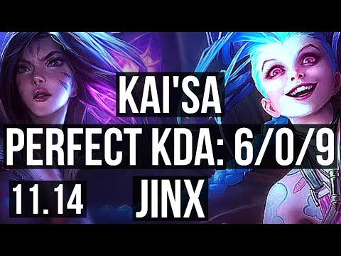 KAI'SA & Yuumi vs JINX & Braum (ADC) | 6/0/9, 600+ games, 1.2M mastery | EUW Diamond | v11.14