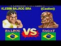 Street Fighter II Champion Edition KLEBIM BALROG BRA Vs Caution