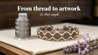 How to Weave This Minimal Artisan Macrame Bracelet | Full Step-by-Step Tutorial for Beginner DIYers