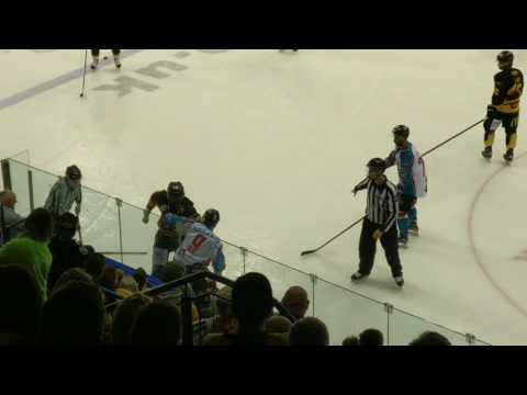 Nottingham Panthers v Belfast Giants Big Ern fight 26/2/17