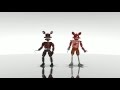 MMD Scream Foxy And Nightmare Foxy