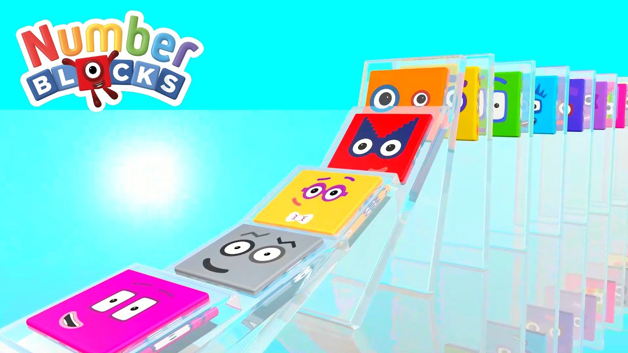 Learn Numbers 1-100 for Preschoolers with Linking Cubes on Glass (Kids Math)