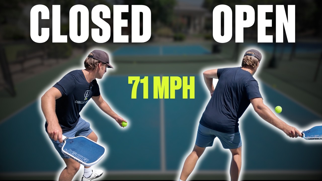 I Tested Which Pickleball Serve Stance Generates More Power | Open Stance vs. Closed Stance