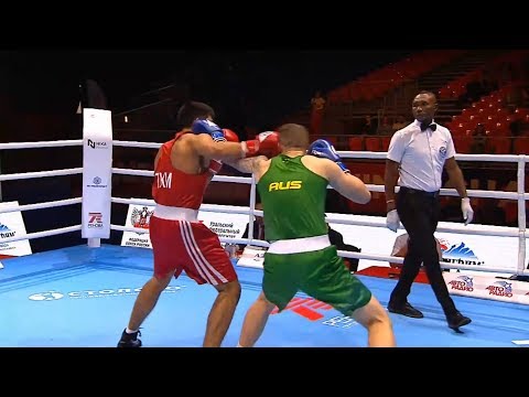 Round of 32 (81kg) NURYADYYEV Nuryagdy (TKM) vs BOWEN Jack (AUS) /AIBA World 2019