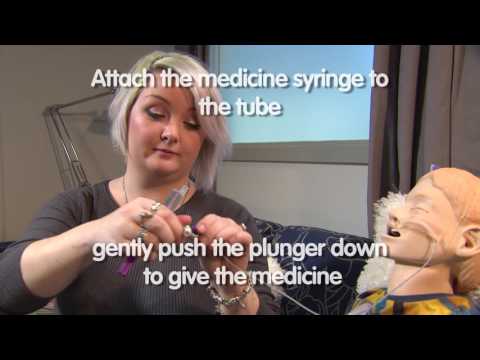 How to give medicines through a nasogastric tube (NG tube)