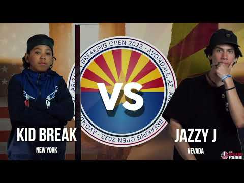 Jazzy J Vs Kid Break- Teens Finals  - AZ Breaking Open - Breaking For Gold USA