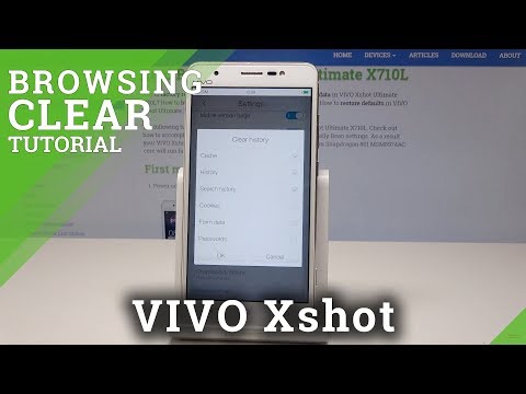 Clear Browser VIVO Xshot - Reset History / Delete Cookies