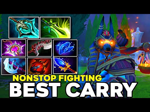 Best CARRY Nonstop Fighting Phantom Lancer Illusions with Full Slot Items Raid Boss - Dota 2