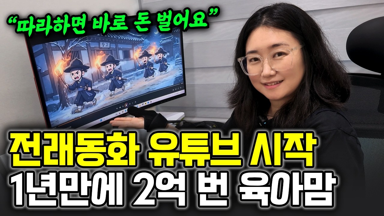 [뉴스·테크 인기영상] &#034;70대도 수익창출 성공&#034; 시니어대상으로 전래동화 영상 만들어서 돈 쓸어담는 방법