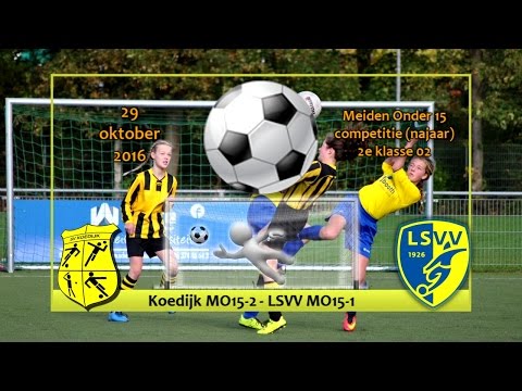 Koedijk MO15-2 -  LSVV MO15-1 (29-10-2016)