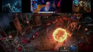 Poe2 Warrior and some boss action clips and hammer time