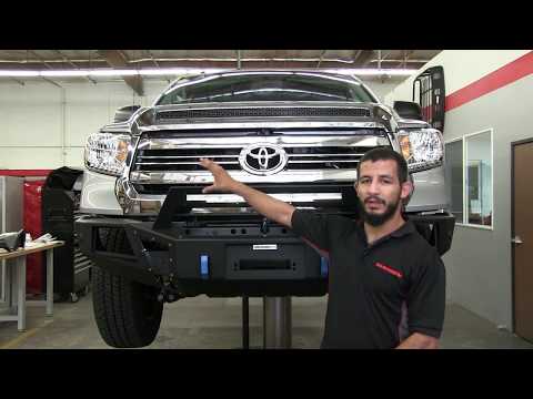 Go Rhino BR5 Front Bumper Replacement Installation on 2016 Toyota Tundra (24178T)