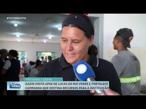 Gazin visita APAE e reforça campanha "Pintando 7" em apoio à instituição