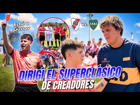 DIRIGÍ EL SUPERCLÁSICO DE INFLUENCERS / RIVER VS BOCA ⚽  | @aguzakd