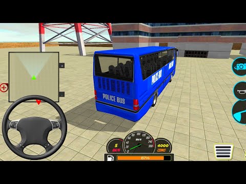 US 👮 Police Bus Mountain Driving Simulator 2021 | Bus Driving City A to City B