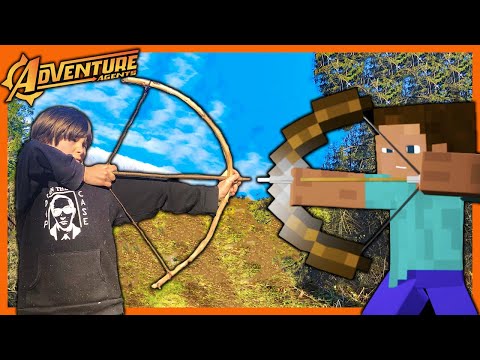 Minecraft Vs. Bushcraft - The Bow and Arrow Build