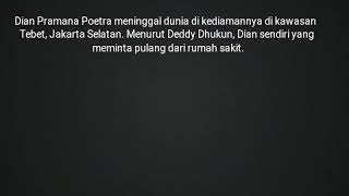 Download lagu Penyanyi Legendaris Dian Pramana Poetra Meninggal Dunia mp3