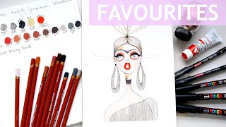 🎉 Favourite Colour Palette: Frida Kahlo Inspired Illustration ♥️ #swatches #swatches #derwentdrawing