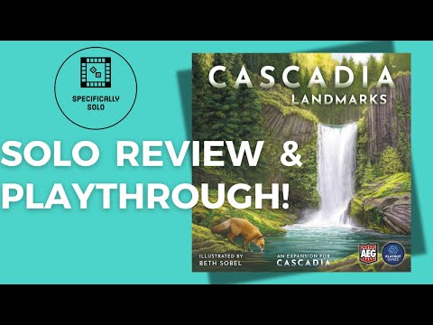 Cascadia Landmarks: Solo Review & Playthrough