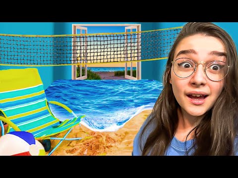 I TRANSFORMED MY ROOM INTO A BEACH!