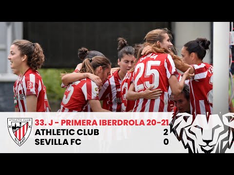 Imagen de portada del video ⚽ RESUMEN I Athletic Club 2-0 Sevilla FC I J33 Primera Iberdrola 2020-21 I Laburpena