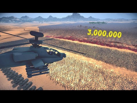 U.S. ARMY with Apache Helicopters vs 3,000,000 Zombies - UEBS 2