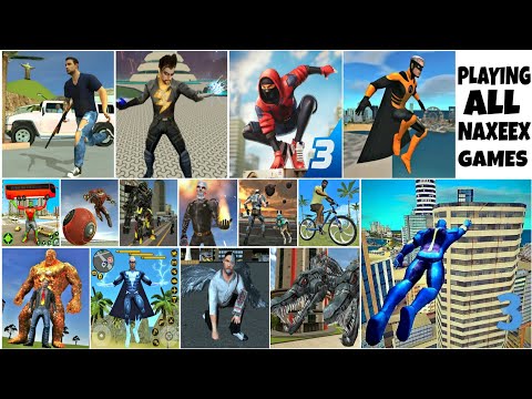 Playing Top 7 Games To Beat ROPE HERO VICE TOWN Game (Who's Best)