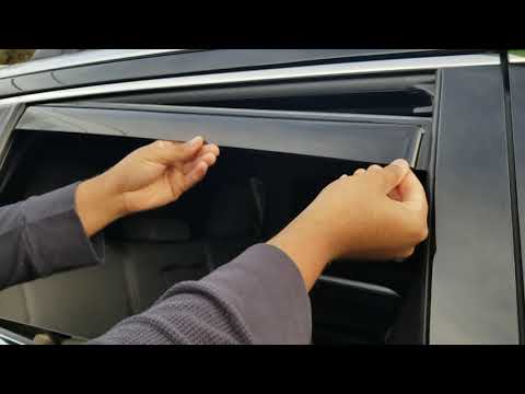 WeatherTech Rain Guards - How To Install Side Window Deflectors Rear Window