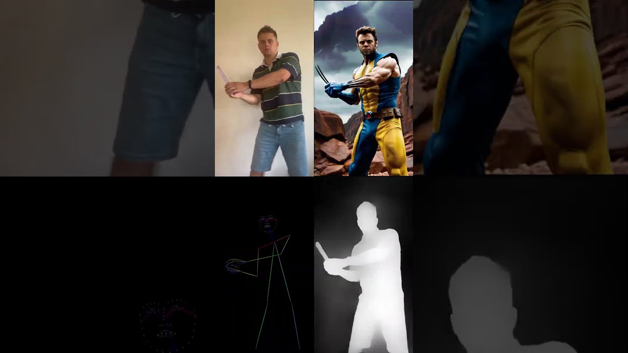 Wolverine Power of Stable diffusion😈Turn Videos to A.I Animation  IPAdapter x ComfyUI🙏AnimateDiff v5