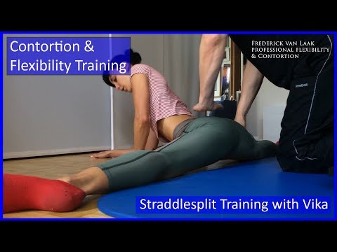 Contortion Training by Flexyart 178: Straddlesplit w. Vika - Also for Yoga, Poledance, Ballet, Dance