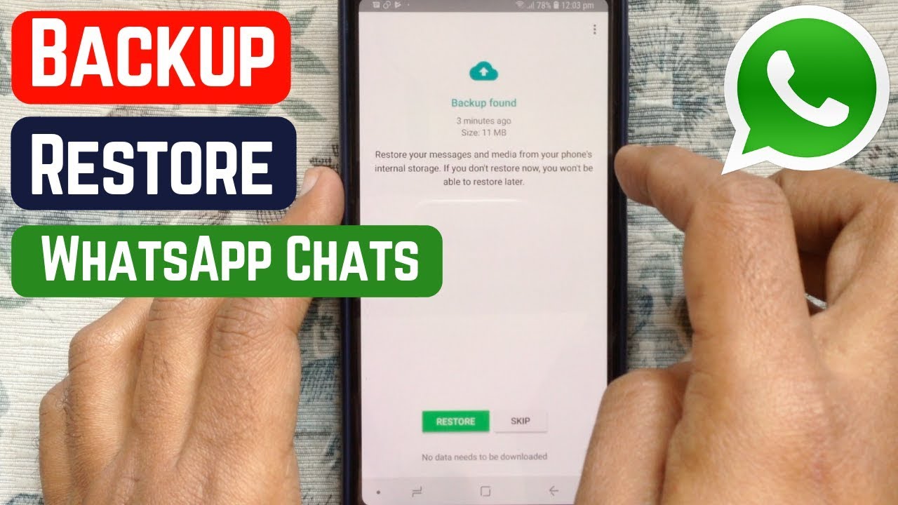 How do you make a WhatsApp Backup?