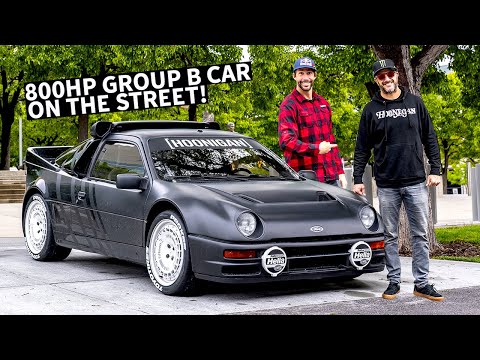 Ken Block's Ford RS200 Group B Rally Car on the Street, Meeting Up With Travis Pastrana!